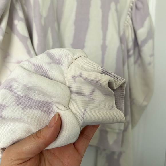 NWT All Saints Elizah Tie Dye Sweatshirt Puffed Long Sleeve Size XS - Picture 11 of 11